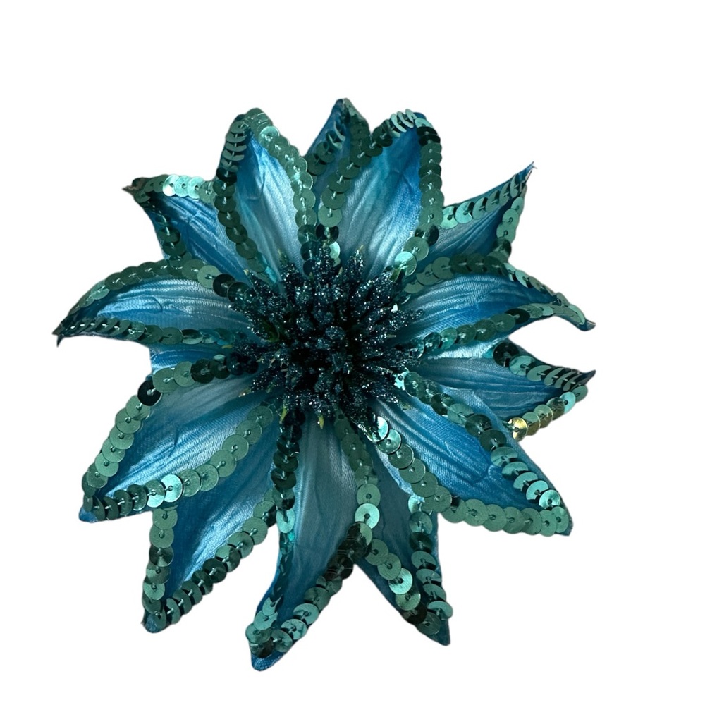 Turquoise multi use floral pendant.